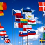 EU flags